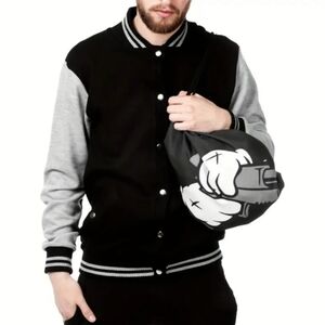 Mickey Gangster ✦ Drawstring Backpack ✦ Mob Goth Graphic w/ Thick Rope Straps